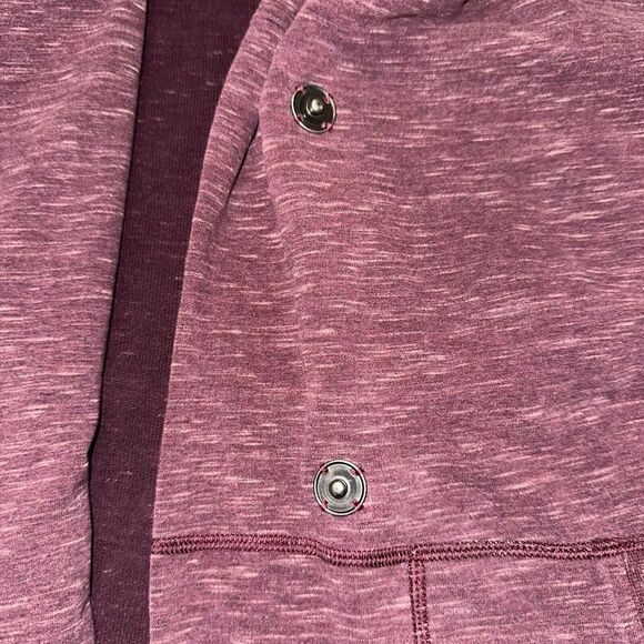 Lululemon Find Your Centre Wrap Hoodie Heathered Marled Rust Berry 6 Burgundy - Picture 2 of 9